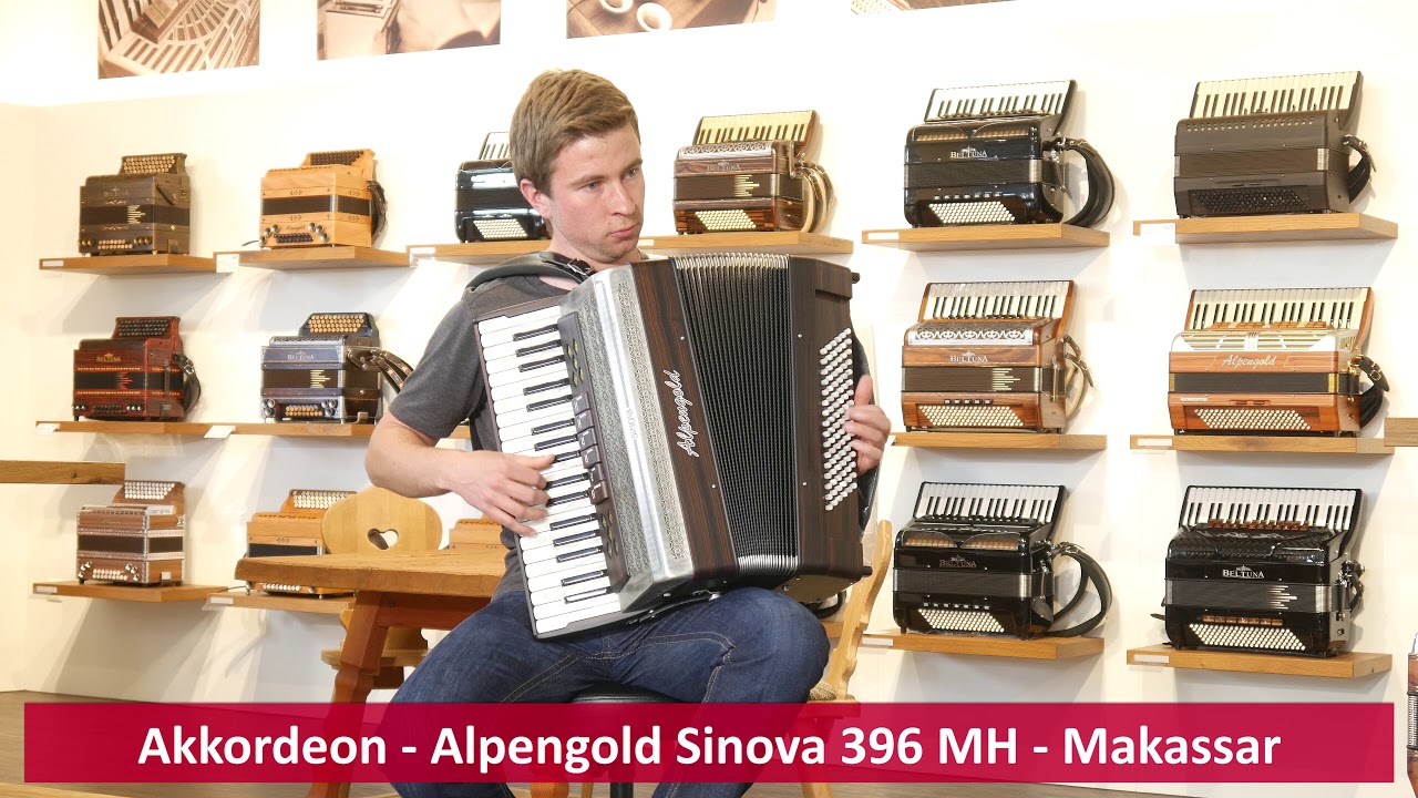 Akkordeon - Alpengold Sinova 396 MH - Makassar - Für'n Vater/Ich hör so gern Harmonika / Josef Denk