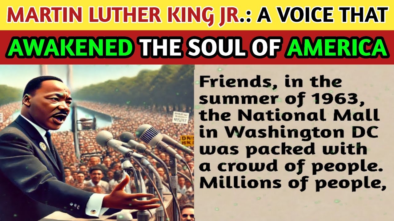 MARTIN LUTHER KING JR.:ENGLISH LEARN THROUGH. ENGLISH PRACTICE. @EnglishAvenue.