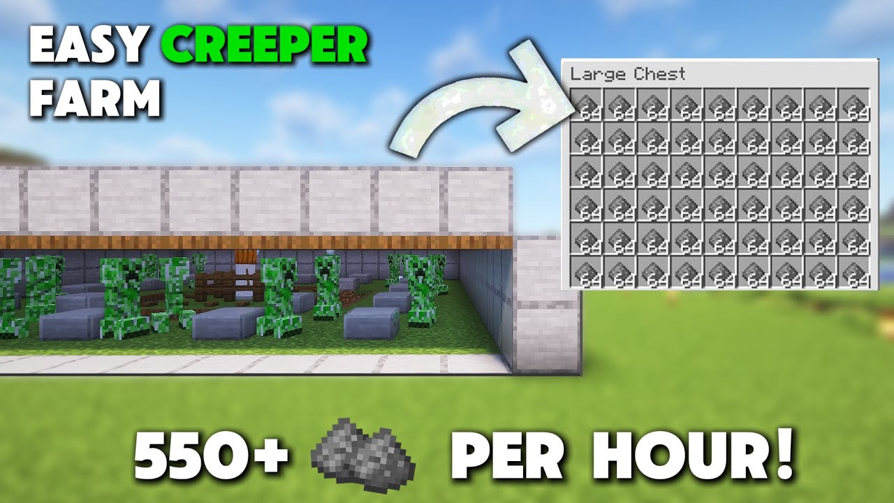 MINECRAFT 1.21 CREEPER FARM | Easy, Efficient, Automatic