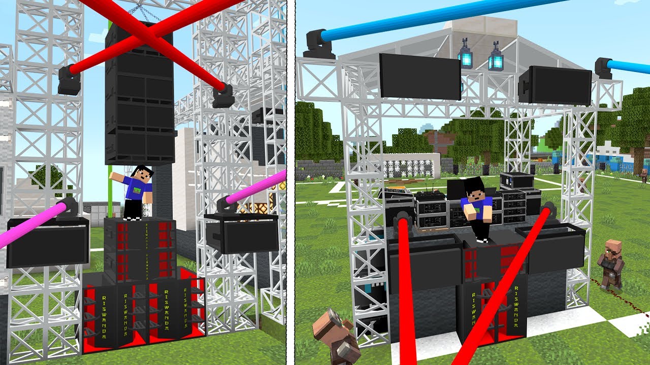 Addon Sound System Dan Lampu Sorot Keren Di MCPE