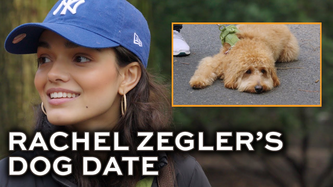 SNOW WHITE's Rachel Zegler goes on a dog date