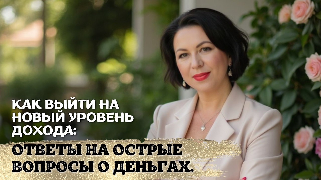 Как выйти на новый уровень дохода: ответы на острые вопросы о деньгах.