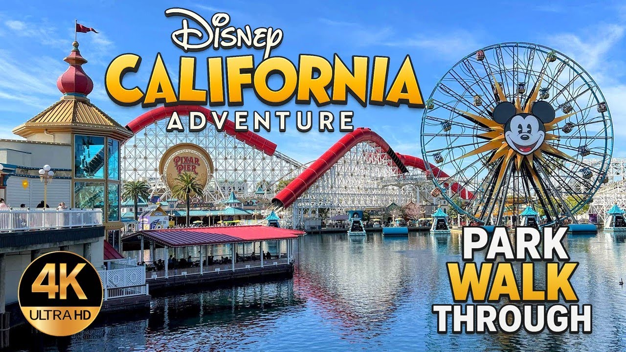 Disney California Adventure | Full Park Walkthrough with Sights & Sounds in 4K