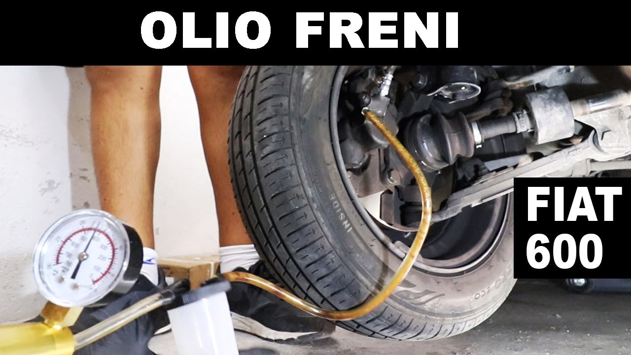 CAMBIO OLIO FRENI CON POMPA A VUOTO FIAT 600 di Achille