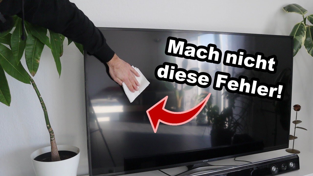 Fernseher richtig reinigen | Diese typischen Fehler solltest du unbedingt vermeiden