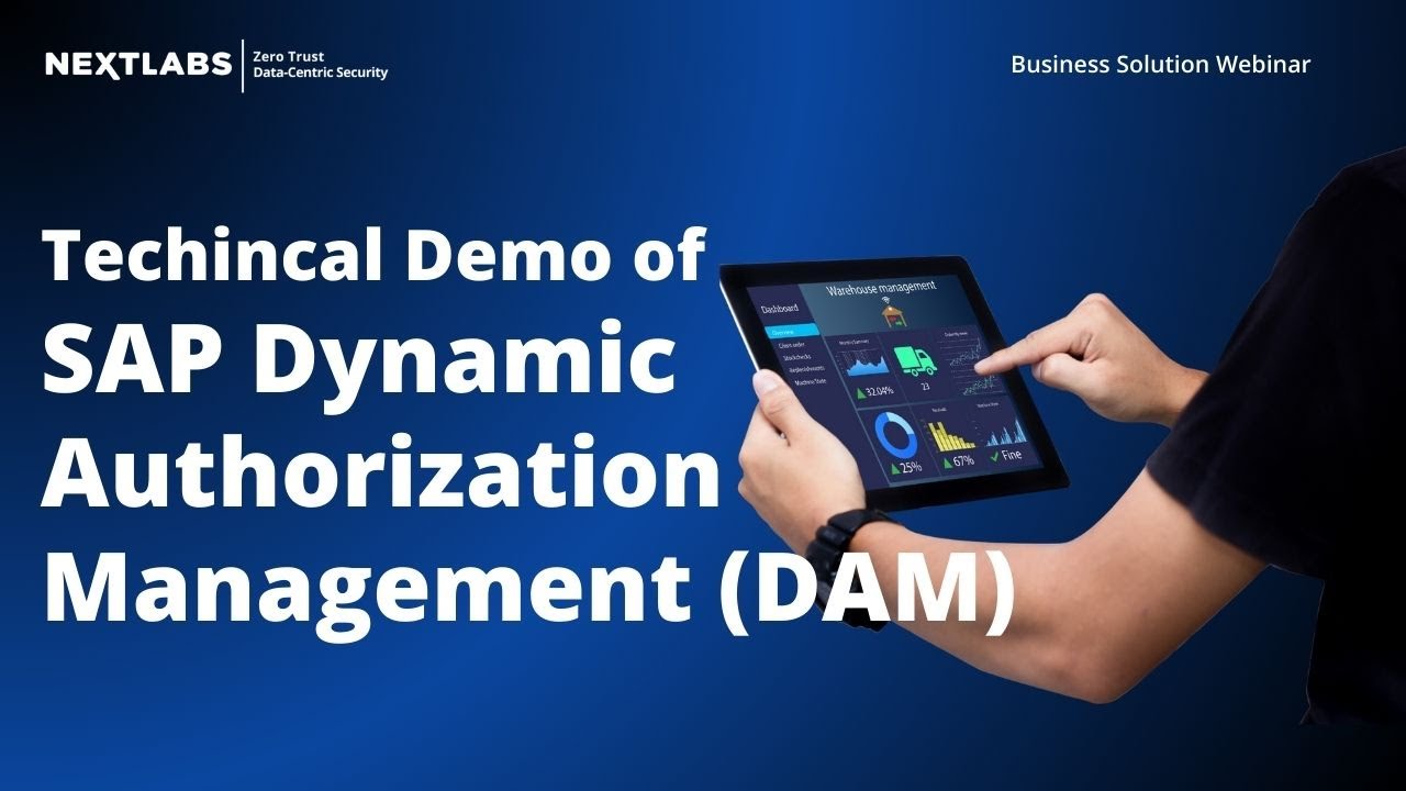 Technical Demo of SAP Dynamic Authorization Management (DAM)