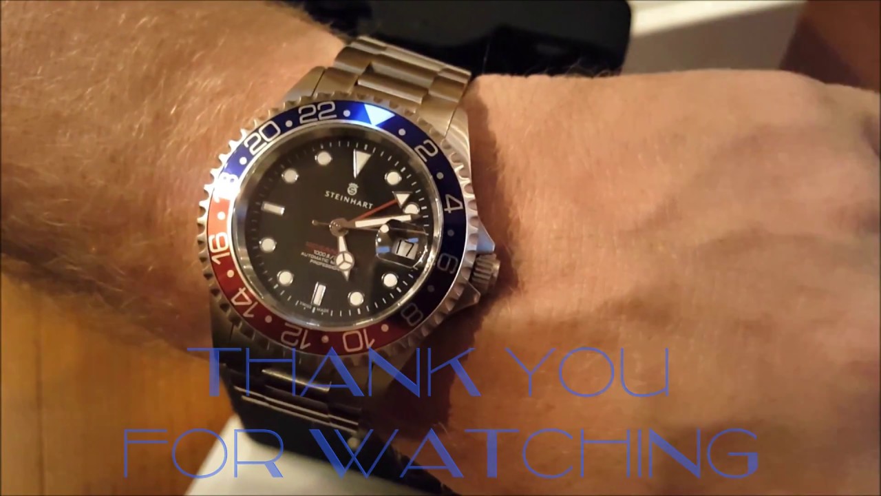 Steinhart Ocean 1 GMT Blue and Red. 