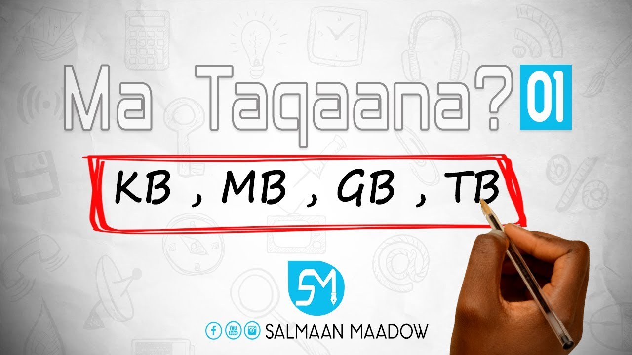 1 II Ma Taqaana? (KB, MB , GB , TB)