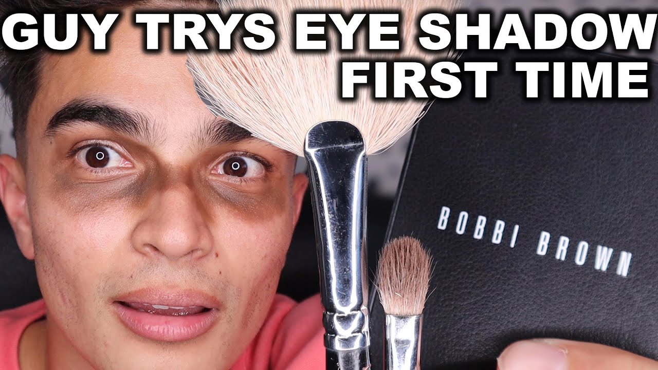 Guy Trying Eye Shadow For The First Time