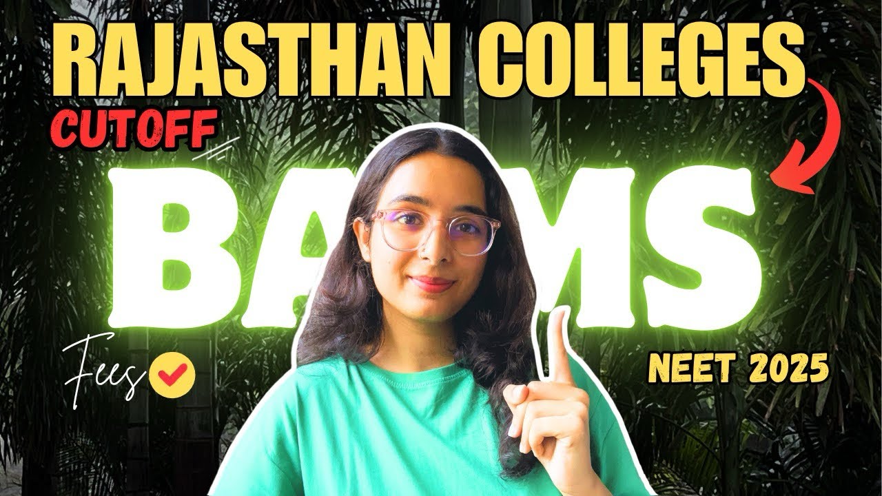 Rajasthan BAMS Gov. Colleges CUTOFF⁉️Last RANK😱FEE Structure❓NEET 2025🔥#bams#mbbs#trending#cutoff