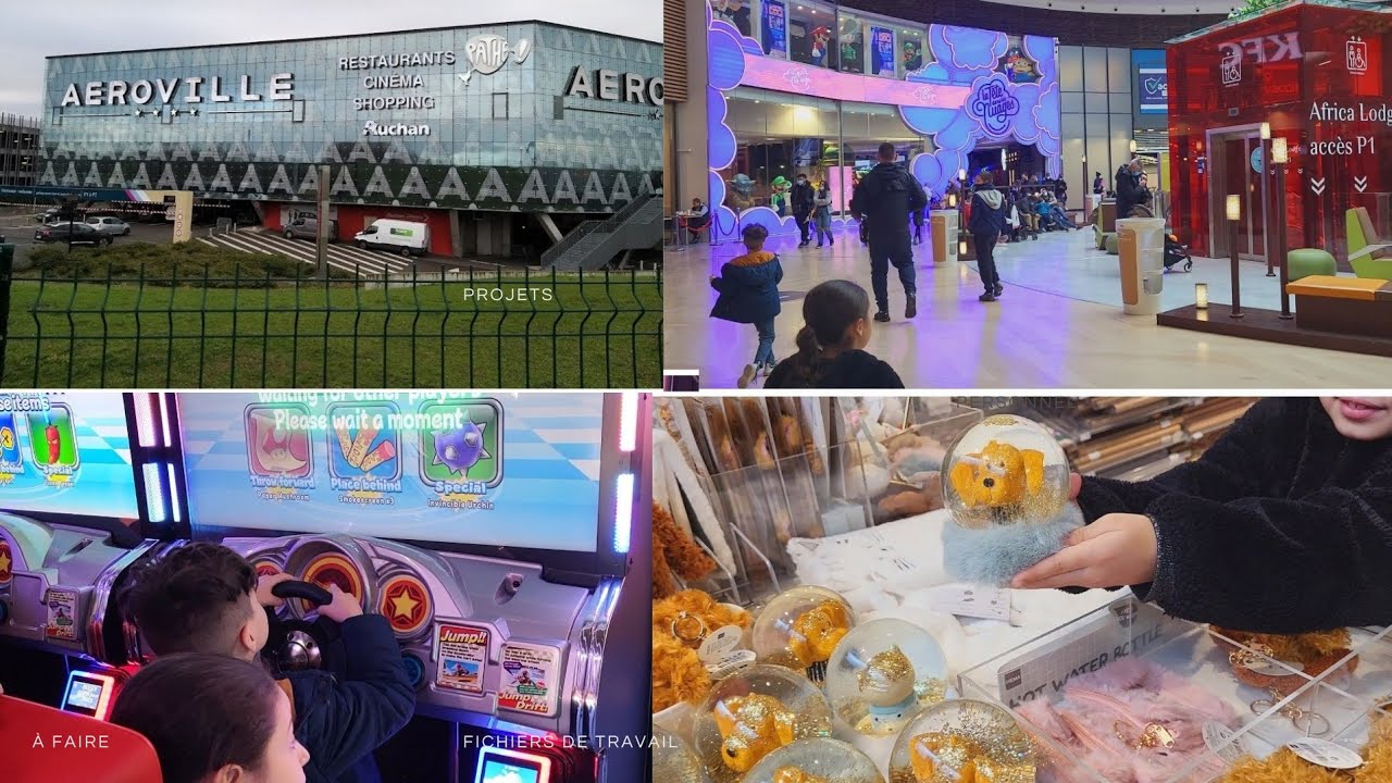 #yawmiyat hanae#           جولة في centre commercial AEROVILLE