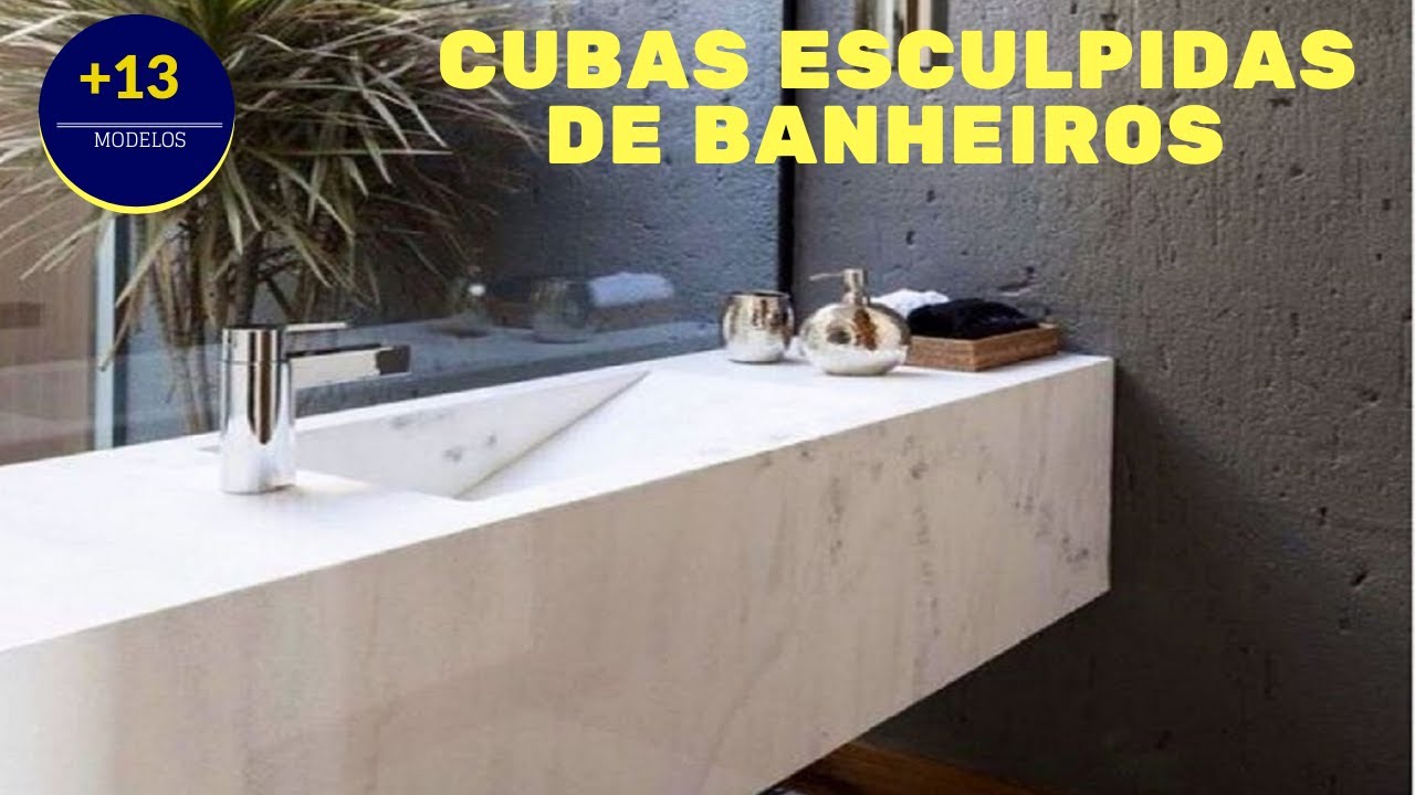 33 Modelos de Banheiros com Cuba Esculpida | Rizza Diniz Arquiteta