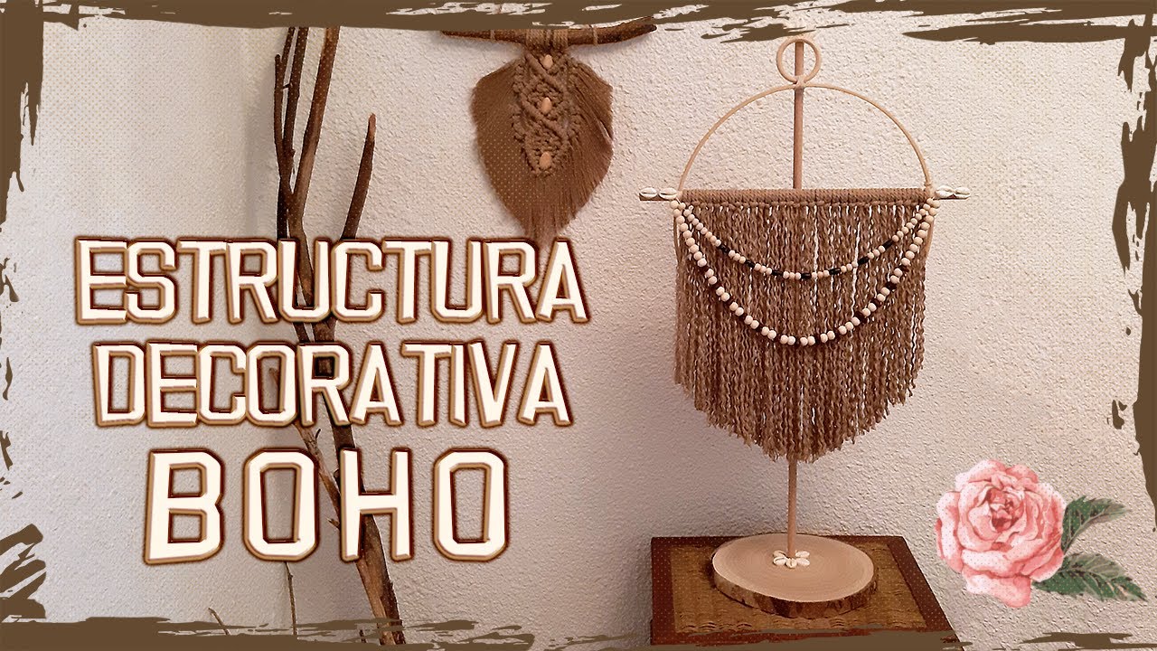Estructura Decorativa BOHO, súper FÁCIL