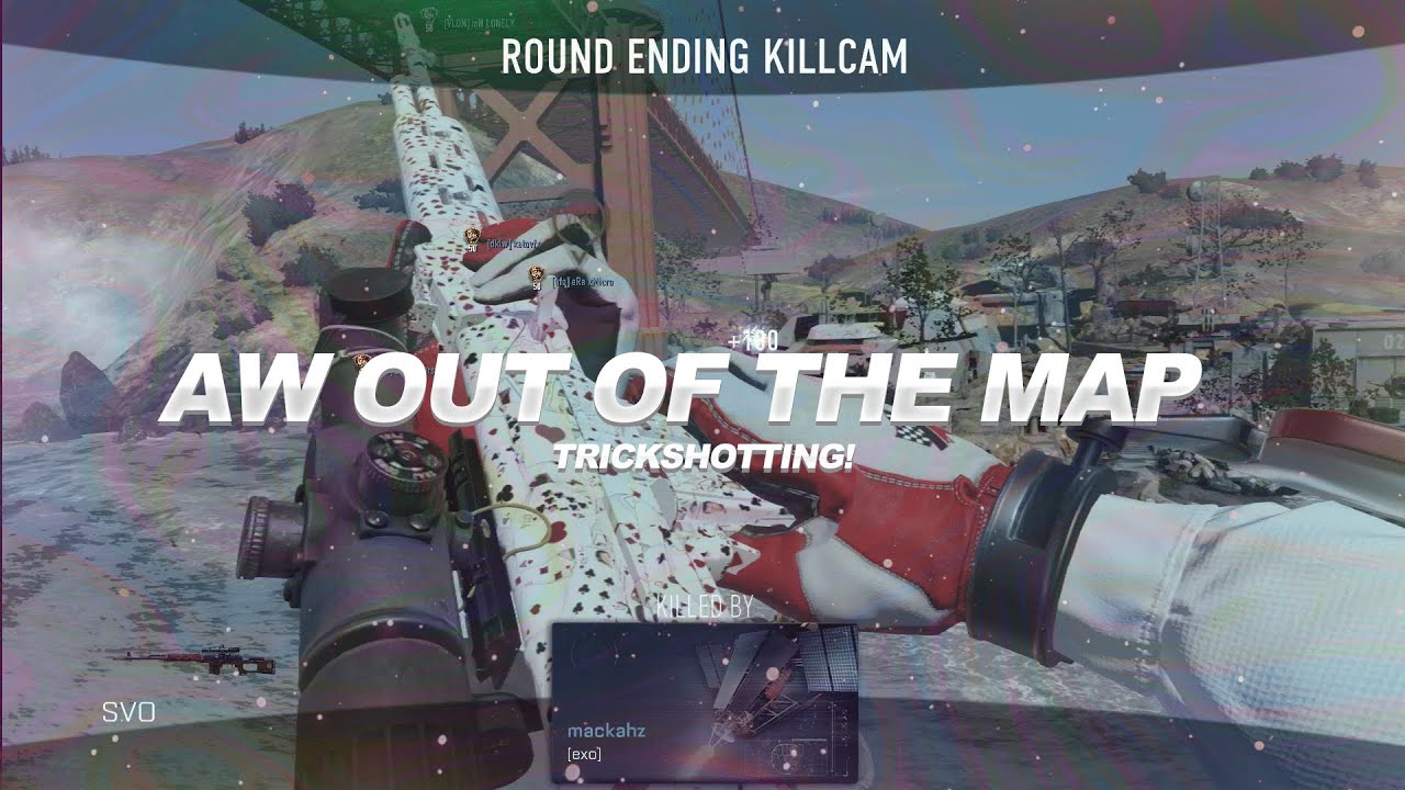 HE LITERALLY HIT ONE OF THE BEST AW TRICKSHOTS! (AW Out of the Map Trickshotting!)