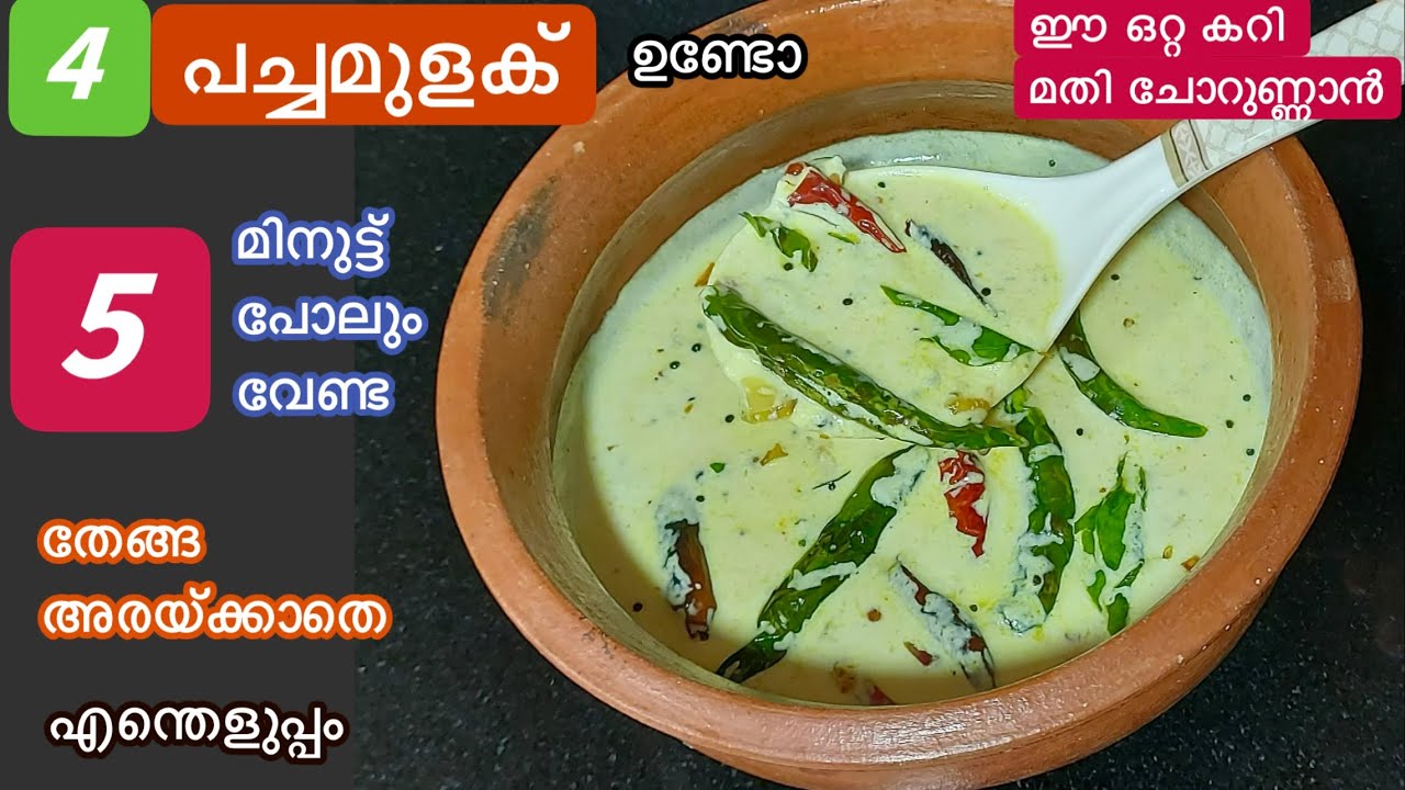5 മിനുട്ട് പോലും വേണ്ട പച്ചമുളക് ഒഴിച്ചു കറി//അപാര രുചിയാണ് മനസ്സ് നിറഞ്ഞുണ്ണാൻ Easy Curry Recipe