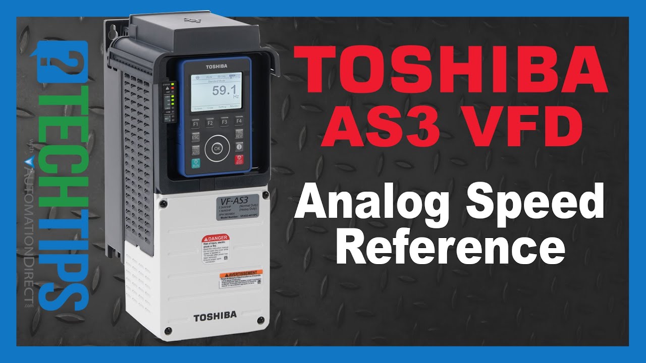 Toshiba AS3 AC Drive Analog Speed Reference from AutomationDirect