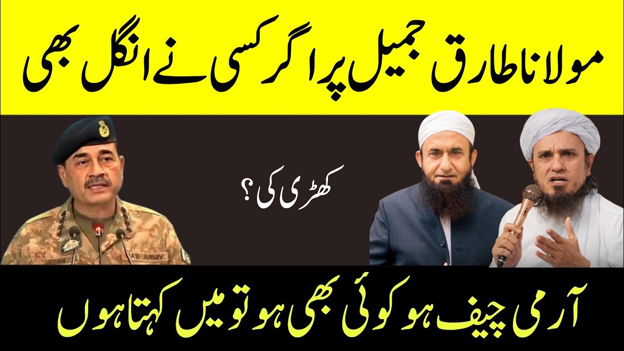 Molana Tariq jamel par agar kasi ne angl bhikhadi ki armi chif ho koi bhi ho to min kahata hon
