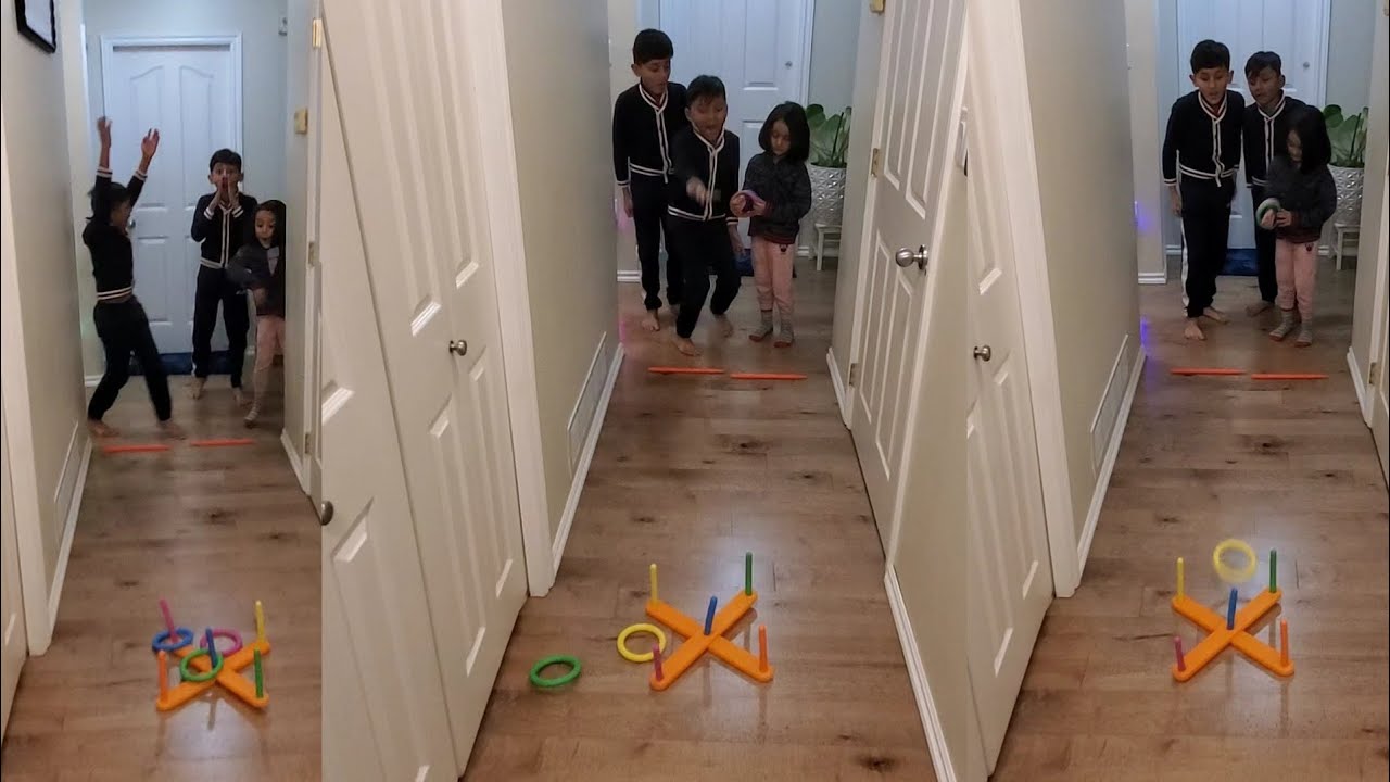 RING TOSS GAME BEST FUN GAME FOR KIDS- Best SHOT EVER | Ring Toss Game #youtube #games #kidsgames
