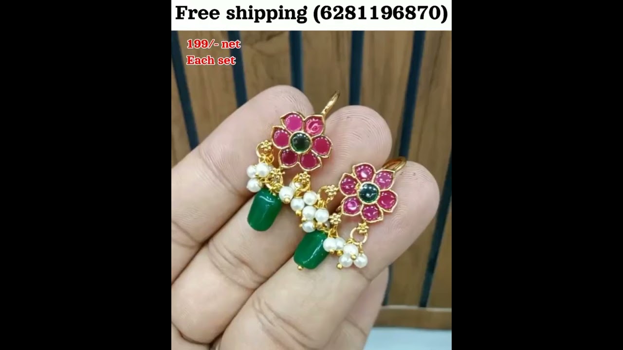 Beeds jewllry collection #letest #goldjewellery #new #jewellery #one gram gold #whosale #combos#eari