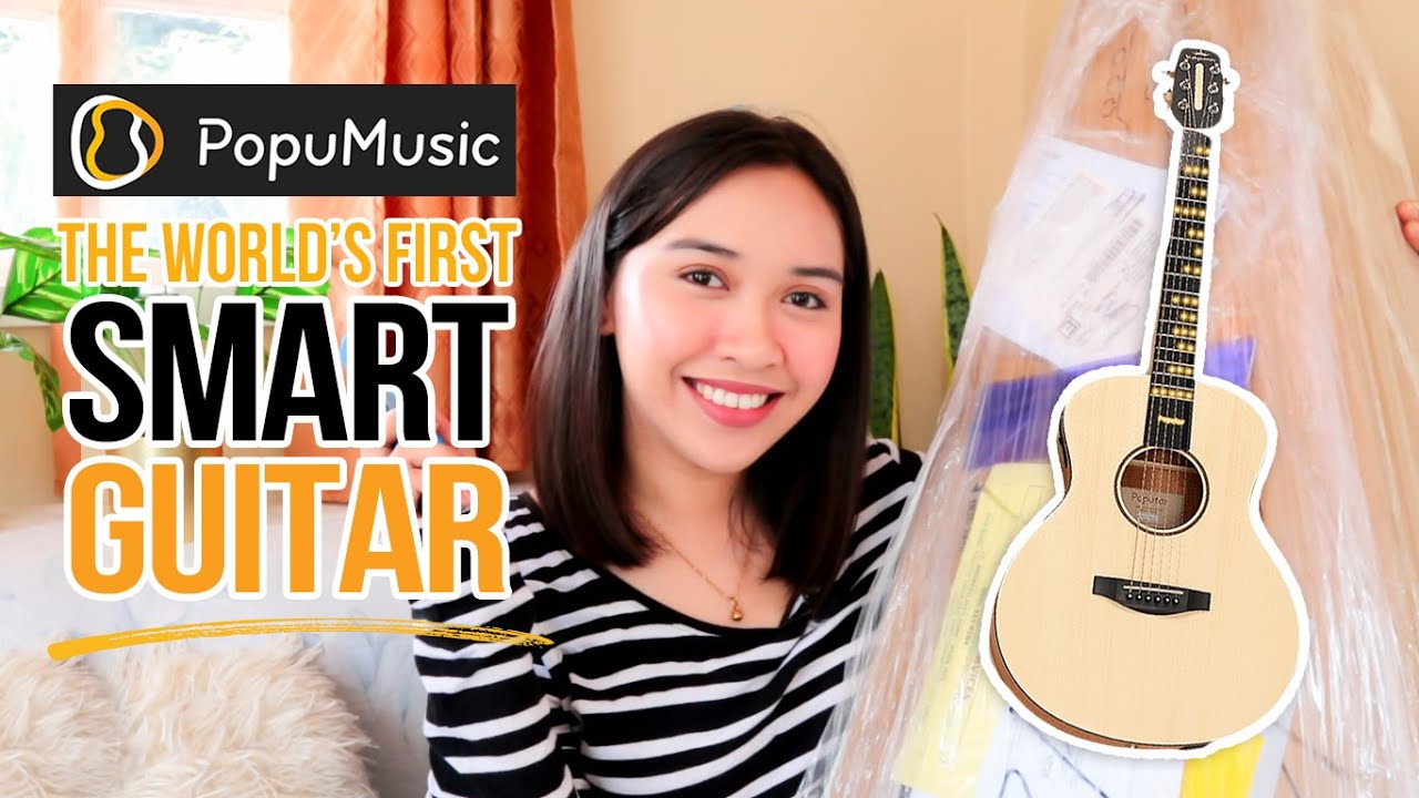 The World's First Smart Guitar is here!!! Poputar T1 (Unboxing, Review & Test)
