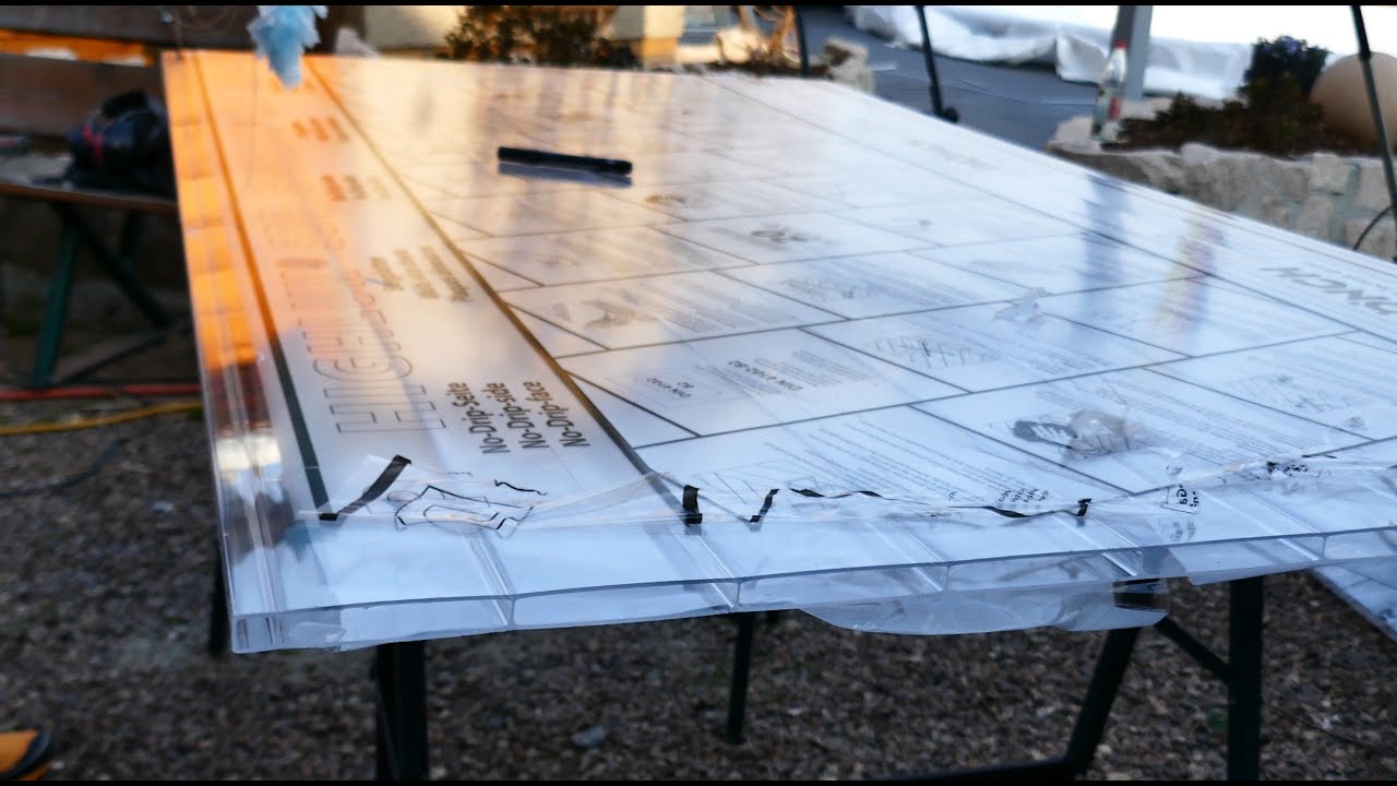 Sägespäne aus Hohlkammerprofilen / Stegplatten / Acrylglasplatten entfernen - Lifehack - DIY