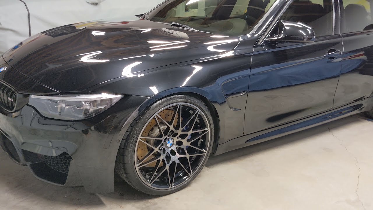 2018 BMW M3 Competition Black Sapphire Metallic - Full Correction & protected with Ceramic Coating