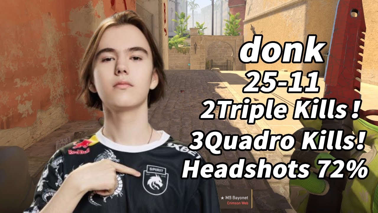 CS2 donk Spirit POV Mirage (25-11) | 2024/12/23 #cs2 #demo