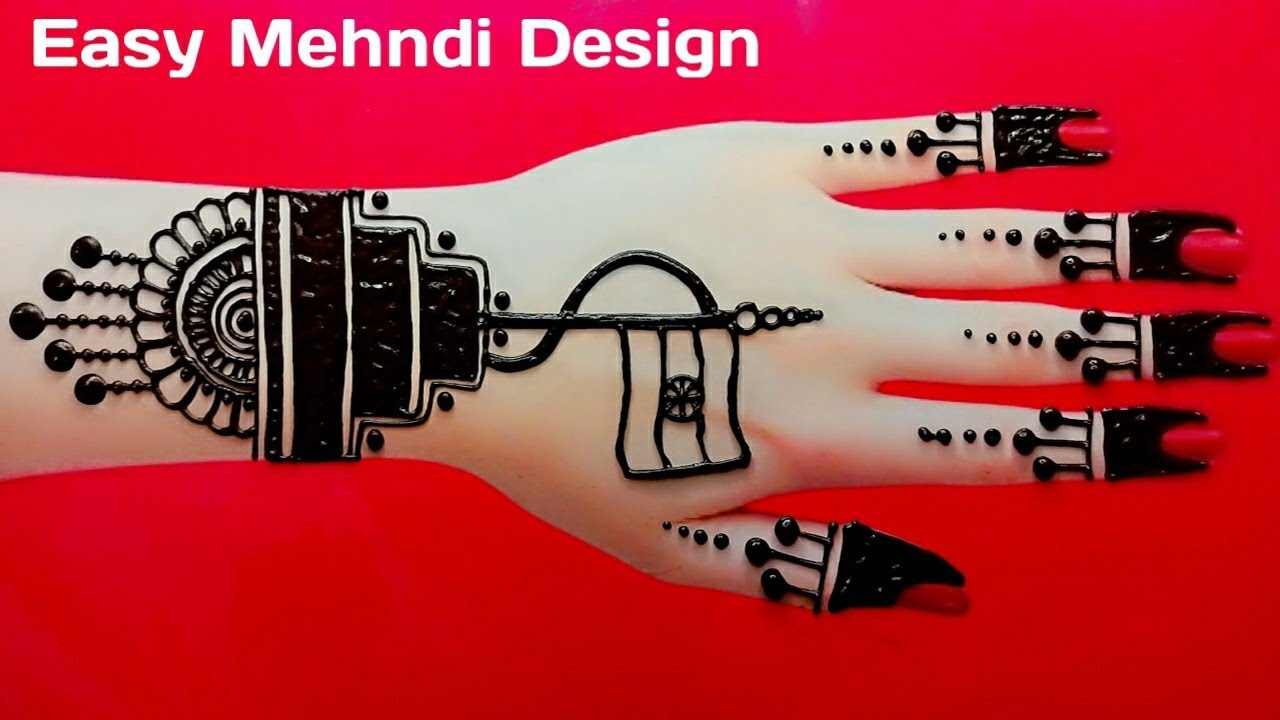 Republic Day Special Mehndi Design Trending Easy Back Hand Mehndi Design 2026