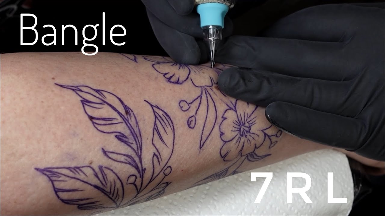 Flowers around Tattoo | 3x speed