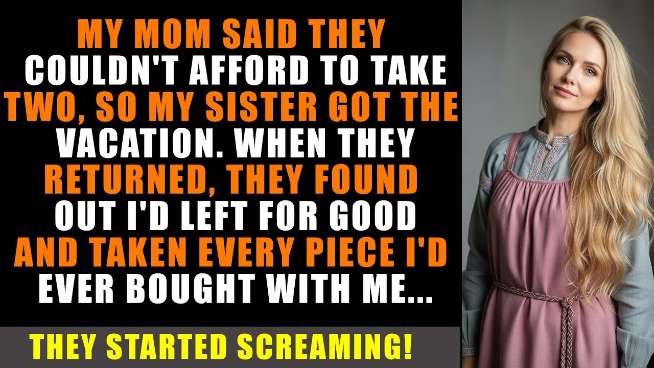 My Mom Said They Couldn’t Afford Two Tickets. So My Sister Got The Vacation—When They Came Back…
