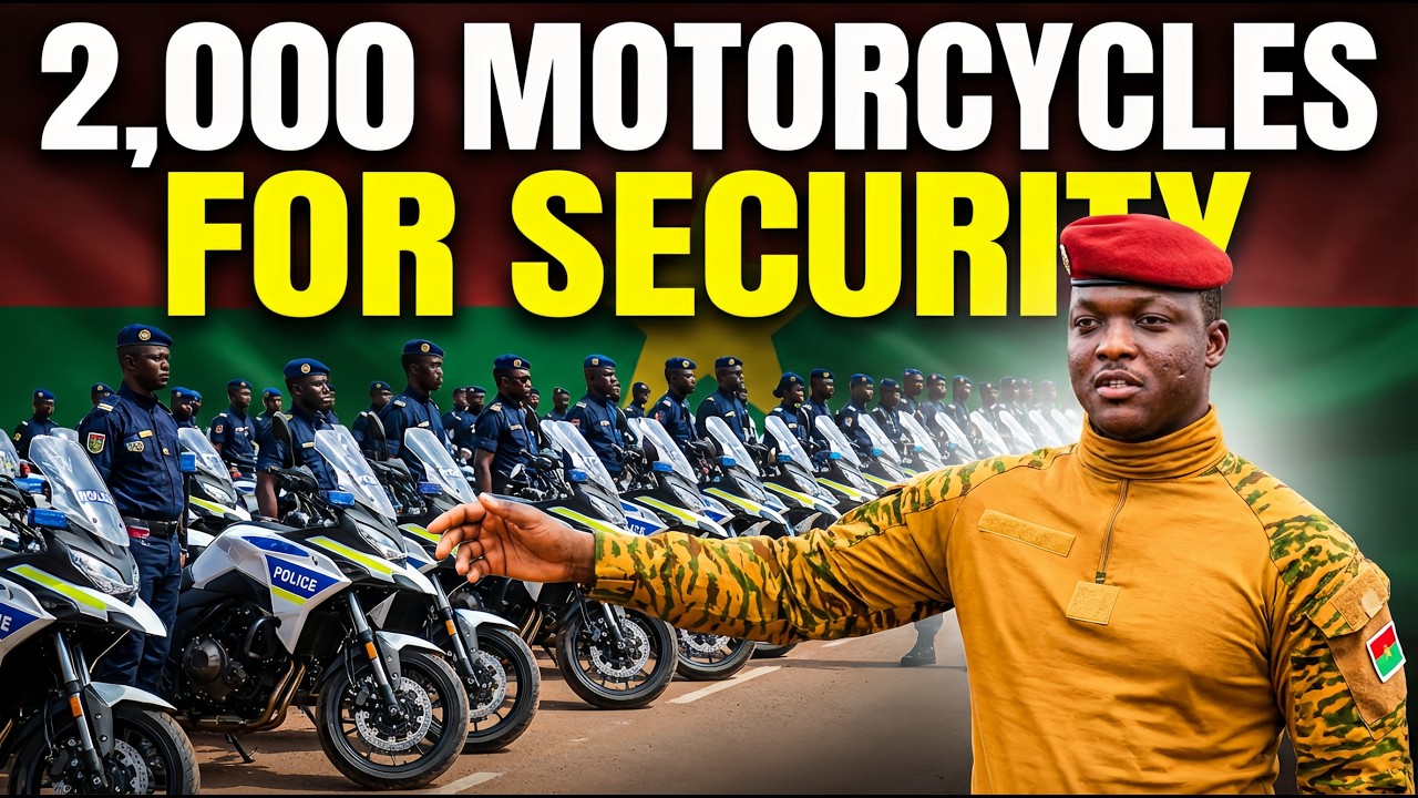 Burkina Faso Strengthens Security: President Ibrahim Traoré Hands Over 2,000 Police Motorcycles
