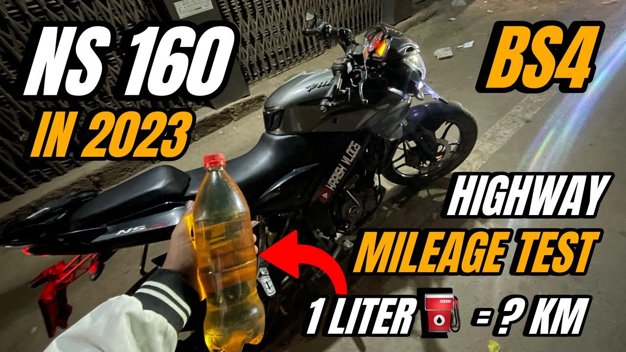 Bajaj Pulsar NS160 BS4 | Highway ⛽️Mileage Test 1 Liter =? KM | Shocking Results 😱| 2023