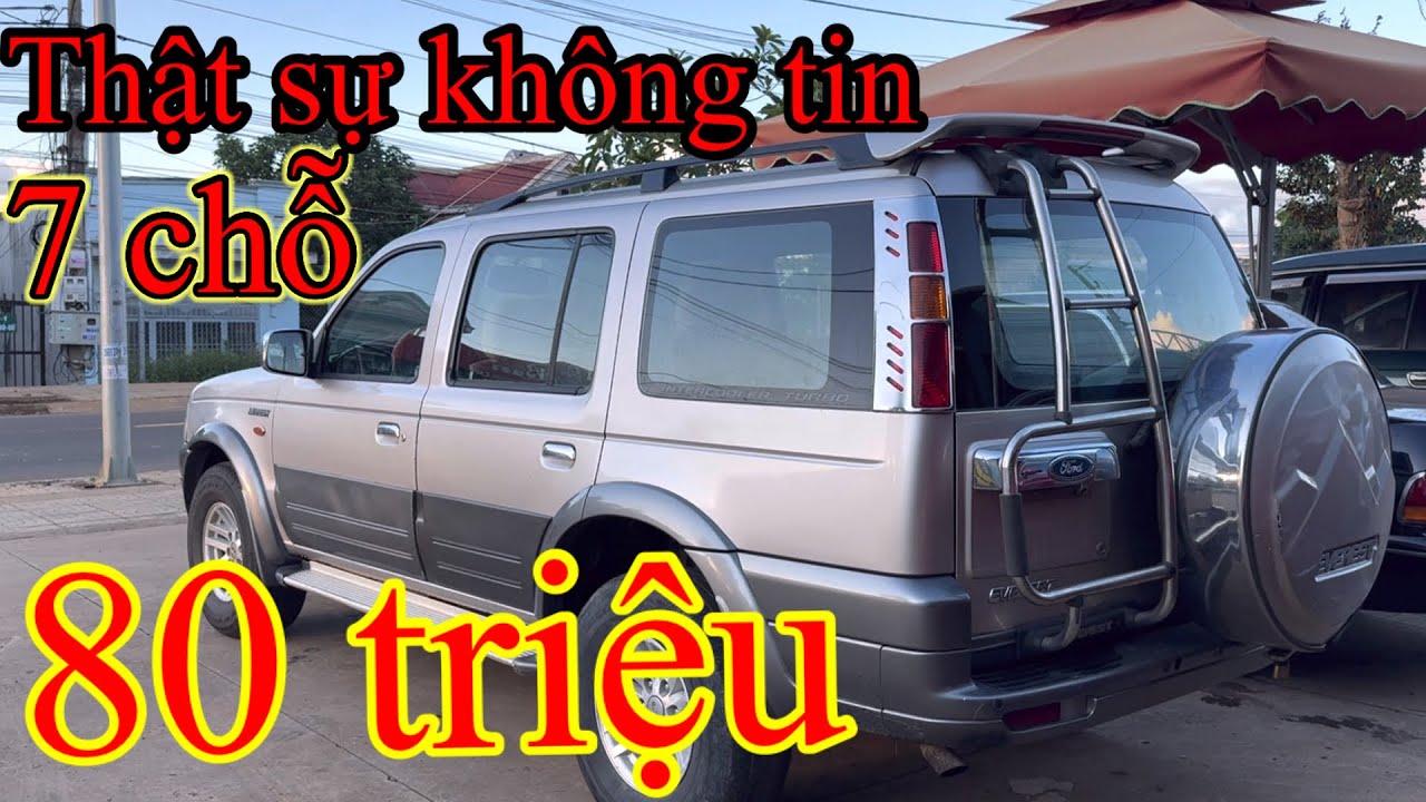 Báo giá tổng hợp ô tô cũ giá rẻ - Ford Evrest máy dầu- Toyota innova- Mítubishi pajero- Bán tải