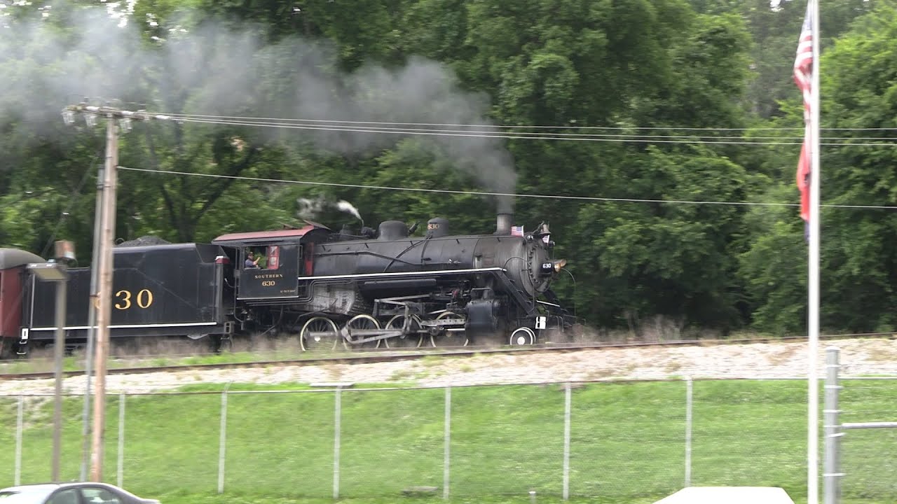 TVRM, 1904, 2-8-0, No. 630 cab ride, Missionary Ridge Local, June 2025