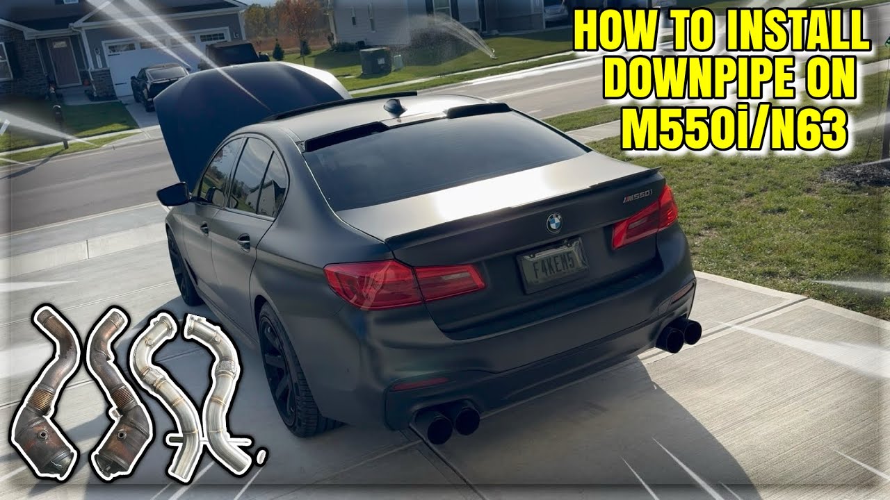 HOW TO INSTALL DOWNPIPE ON BMW M550 N6TU2 (STEP BY STEP)