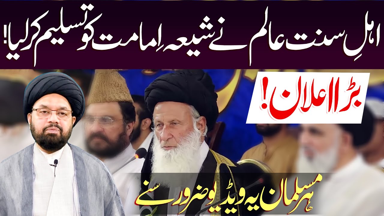 Ahl-E-Sunnat Aalim Ny Shia Imamat Ki Himayat Ki.!! | Maulana Syed Shahryar Raza Abidi | ⓒ Prohibited
