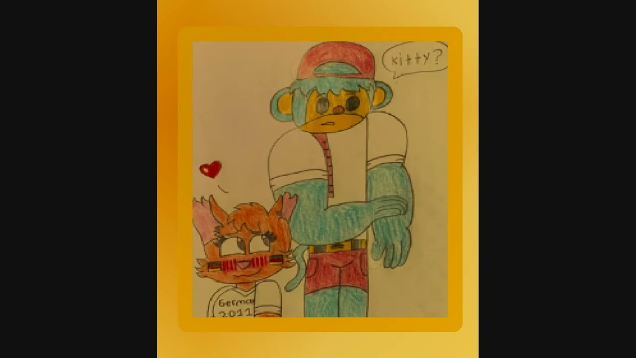 Darek X Karla Kick (Darkick) love collage (OC X FIFA Mascot Verse) (For @NoMore_274)