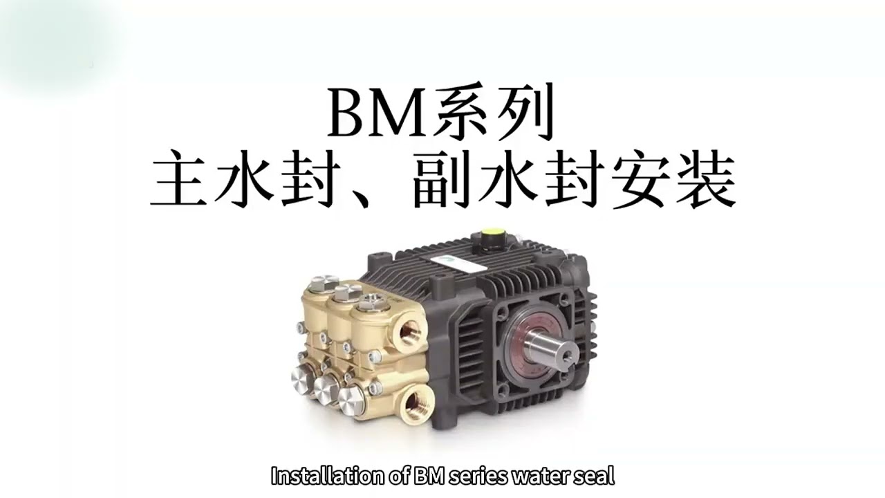 How to replace the water seal of BM series pumps (100bar/200bar/250bar Pressure Washing Pump)