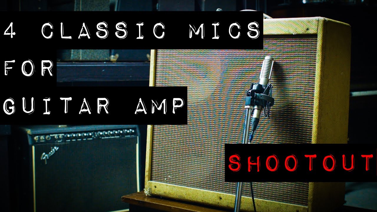 4 Classic Mics for Guitar Amp - Shootout - 414B-ULS, SM57, MD421, R-121