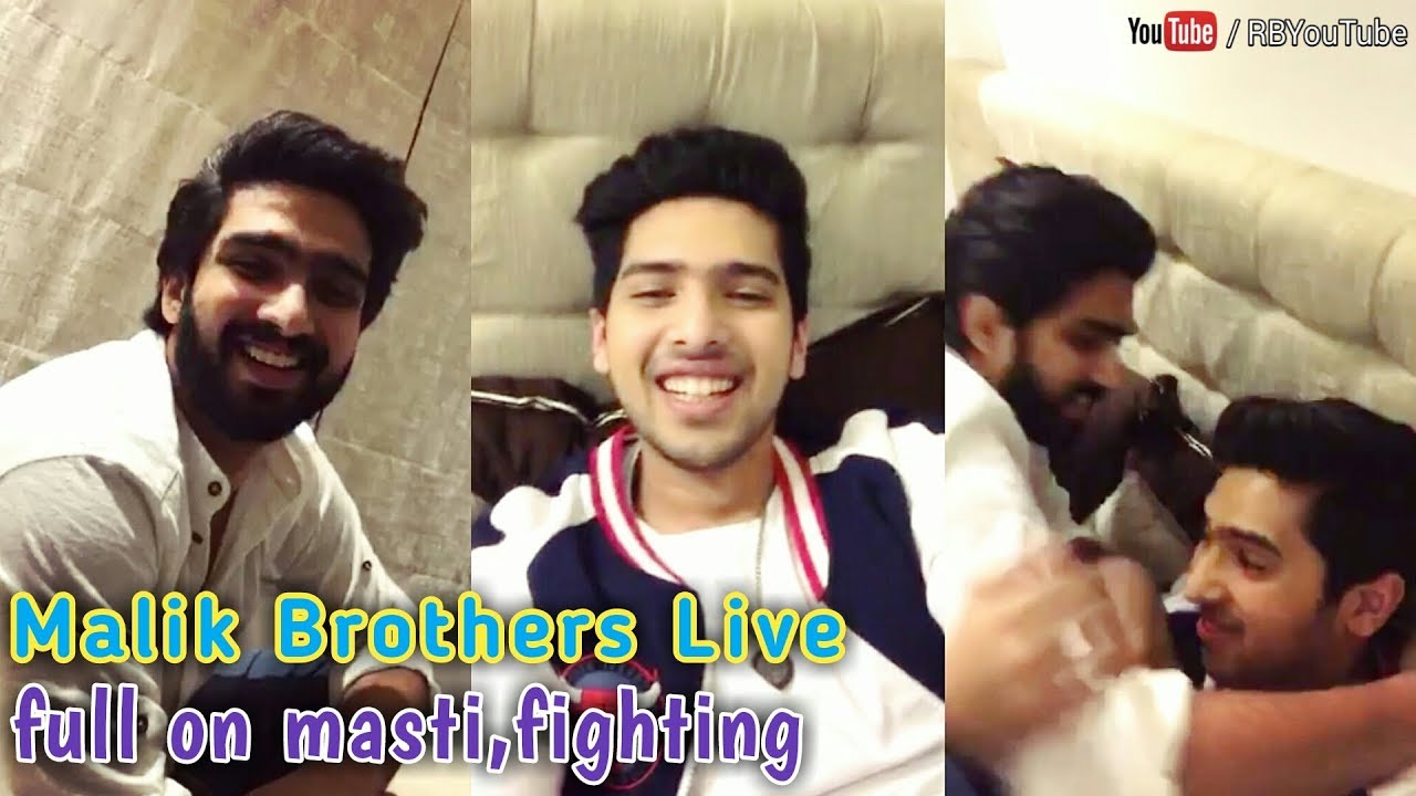 ARMAAN MALIK & AMAAL MALIK masti time, cute fun,fighting,Brother love | R B YouTube 2017