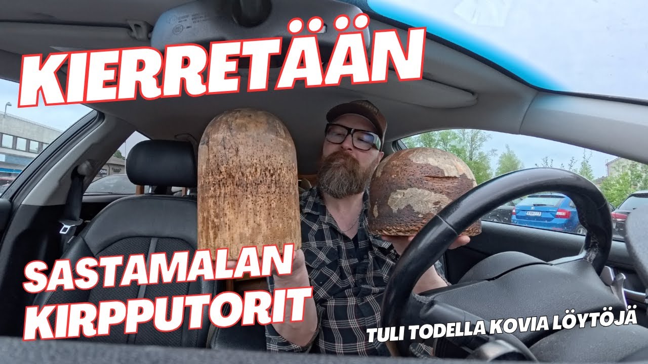 Kierretään Sastamalan kirpputorit! Ostin 14 tuolia ja vähän muutakin.