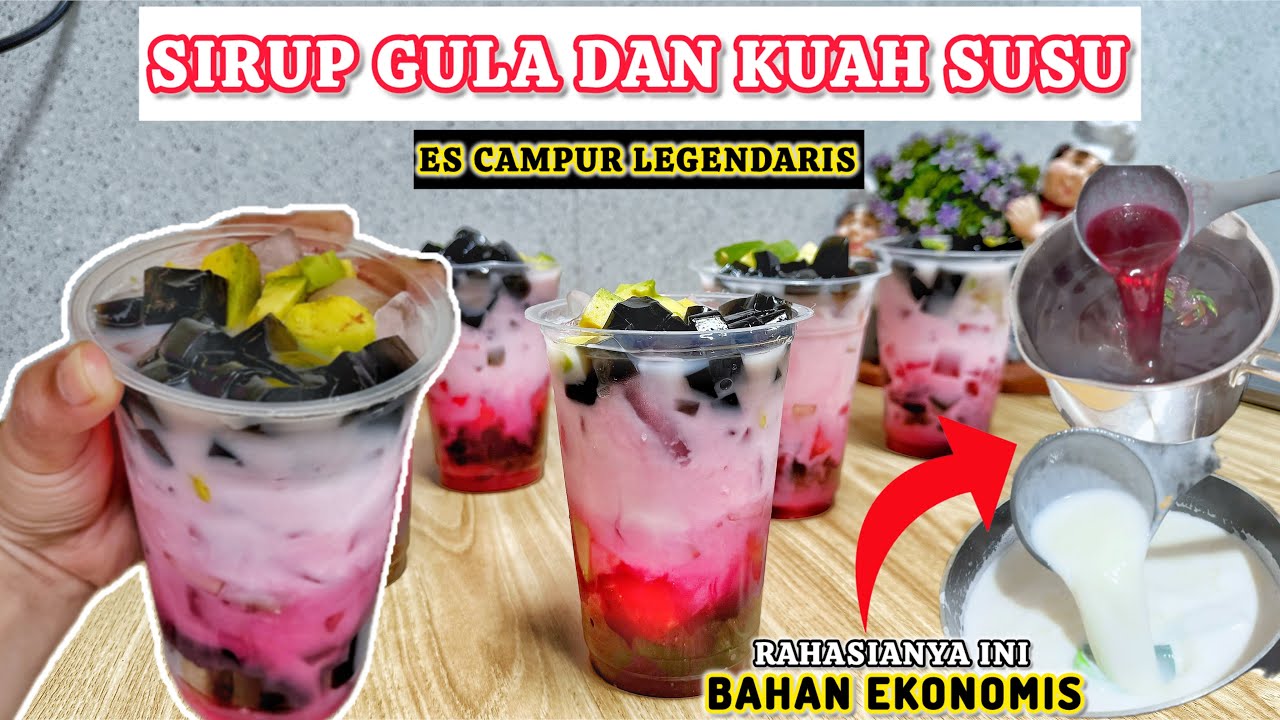 SIRUP GULA KUAH SUSU UNTUK ES BUAH,ES CAMPUR,SOP BUAH BAHAN EKONOMIS#idejualan #esviral #niahermanto