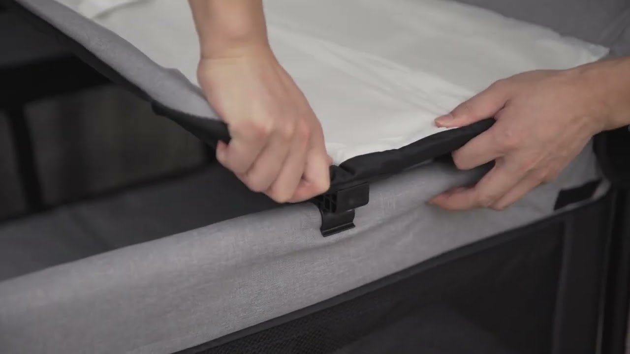 Culla da viaggio pieghevole per neonati con fasciatoio