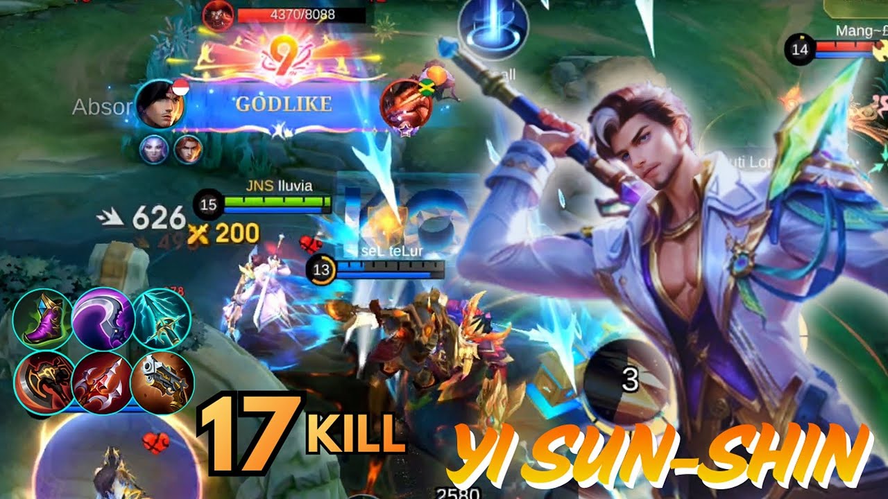 17 Kills!!!!! Yi Sun-Shin New Skin Spesial Wavebreaker!!! Build Top Yi Sun-Shin - MLBB