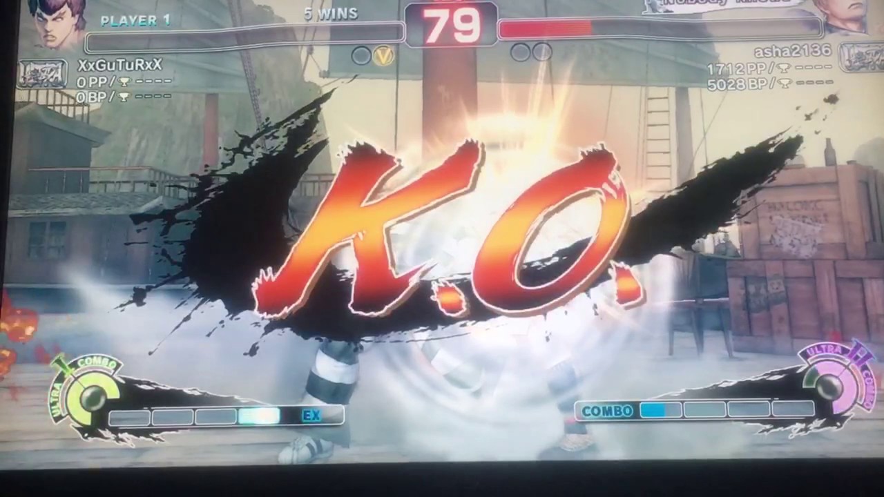 Ultra Street Fighter 4 ranked battle: (XxGuTuRxX)  Feilong  vs. (asha2136) Cody