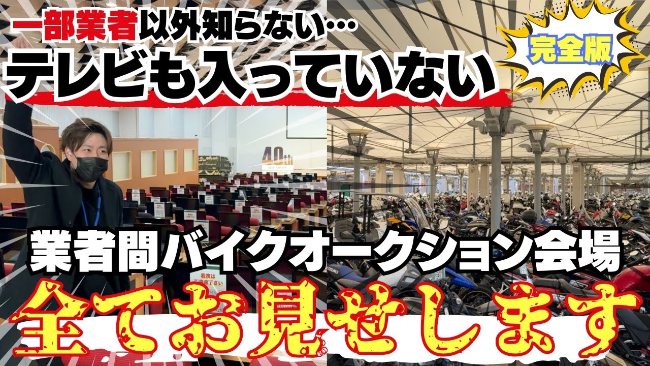 【本邦初公開…？】日本最大のバイクオークション会場に特別に潜入！屋内外ともに秘密があまりにもあり過ぎました…【BDS柏の杜】【完全版】【永久保存版】