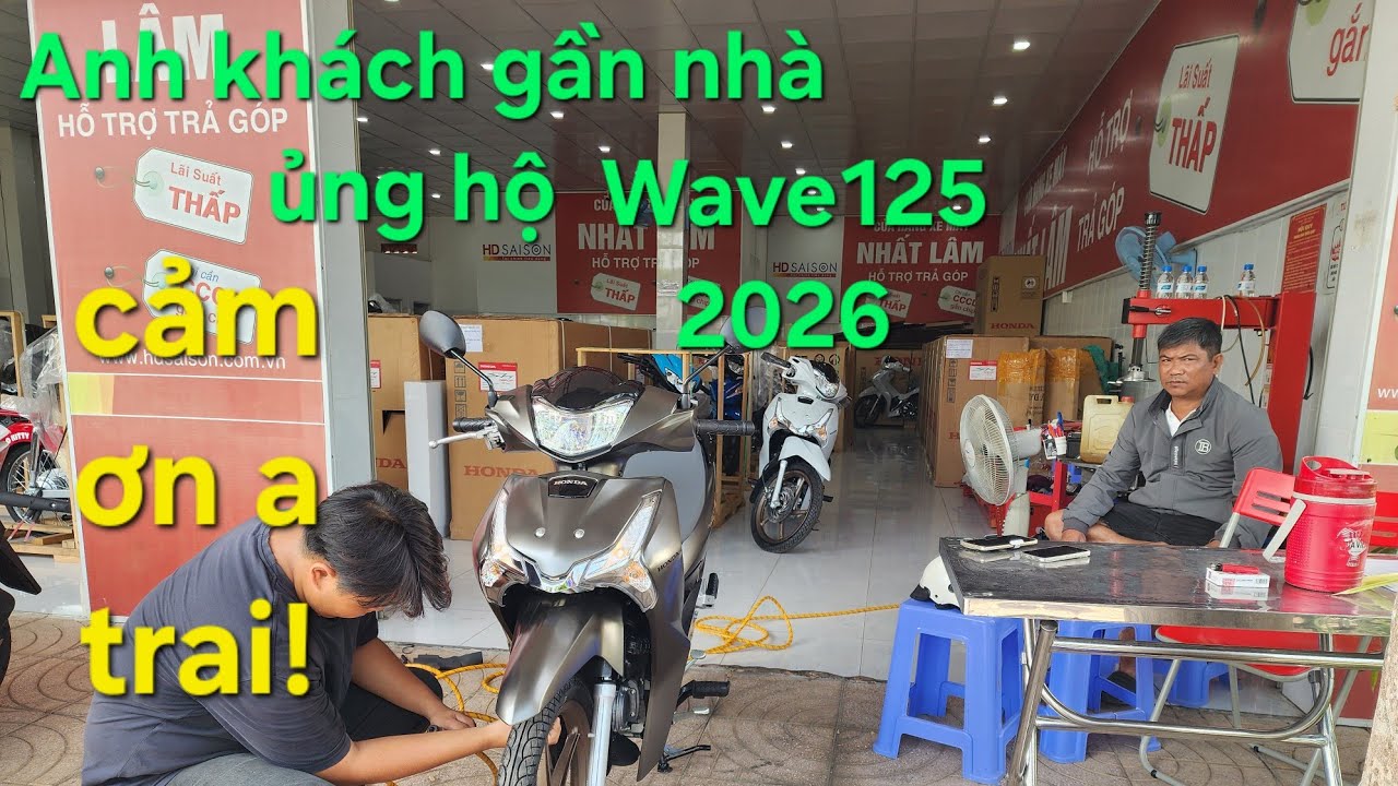 Wave125 khách gần nhà chốt liên tục ạ - E chân thành cảm ơn quý khách đã tin ủng hộ em ạ!