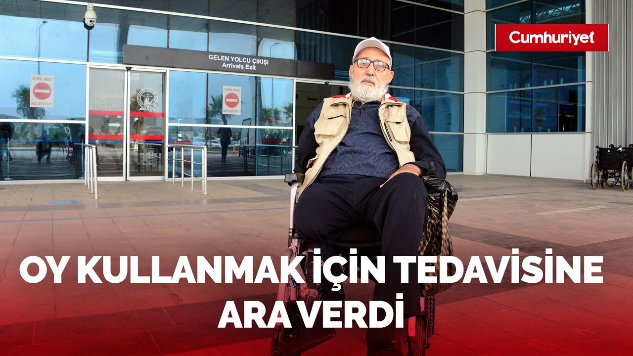 Bacağı ve kolunu kaybeden depremzede, oy kullanmak için tedavisine ara verdi