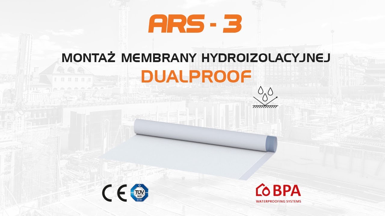 Montaż membrany hydroizolacyjnej DUALPROOF - ARS-3