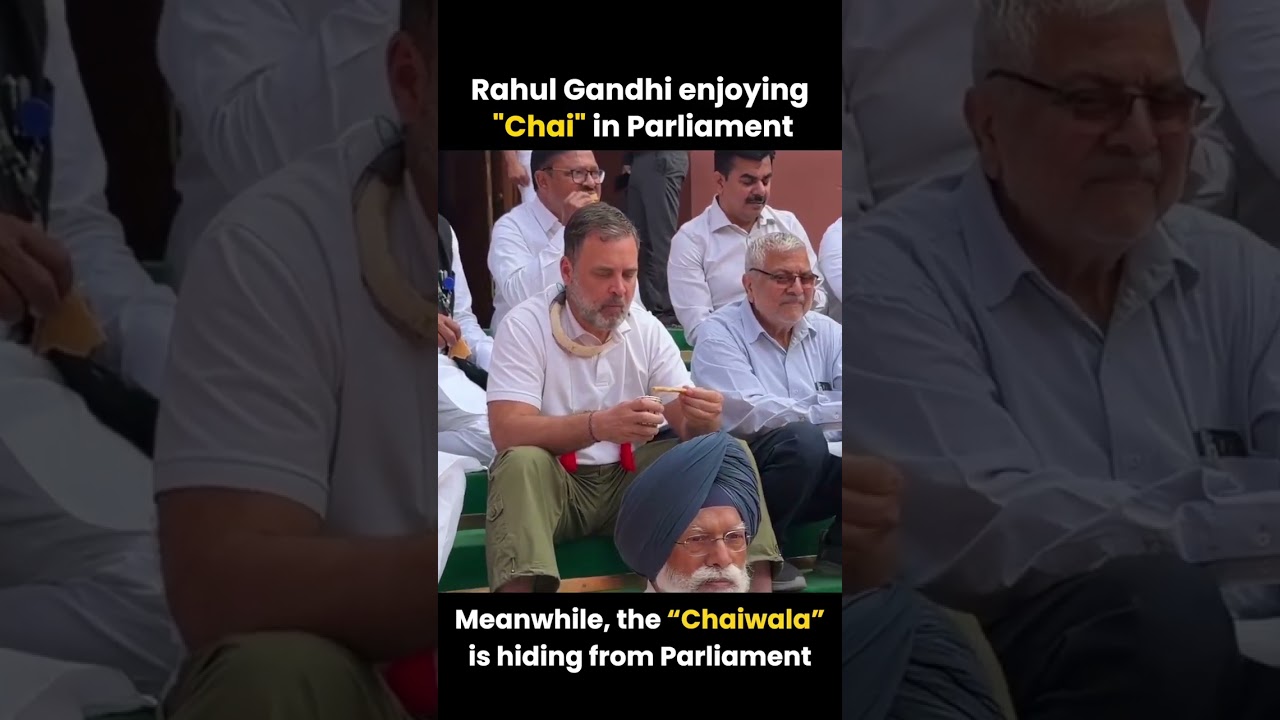 Rahul Gandhi enjoying 